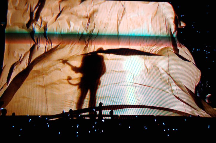 Prince at half time at the Super Bowl